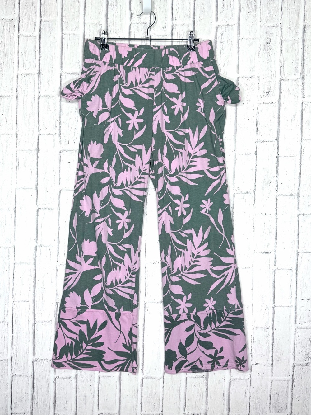🌿💗 PACT SET 100% Organic Cotton Floral Robe & Pants Set M / M-L - Picture 9 of 14